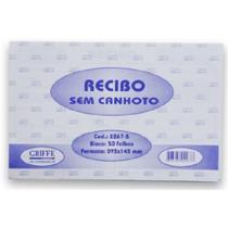 kit com 5 bloco de Recibos sem Canhoto Griffe 50 Folhas