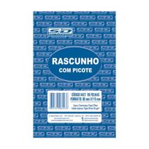 Kit com 5 Blocos de Rascunho com Picote 8x11,5cm 80Fls São Domingos