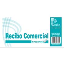 Kit com 5 blocos de Recibos comercial C/ Canhoto 50 Folhas PARRKE