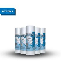 Kit Com 5 Bobinas Picotadas Roll Bag Cozinha 30X40 500 Sacos
