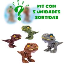 Kit com 5 Brinquedo Ovos de Dinossauro Morde Dedo Zoop Toys