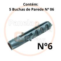 Kit com 5 buchas nº6 Kit com 5 buchas nº6