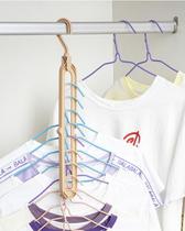 KIT com 5 Cabide Mágico Organizador 9 Furos MultiDobrável MULTICOLORIDO