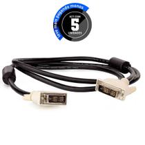 Kit com 5 Cabo DVI - Modelo DVI-D Single Link 1,5 m