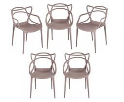 Kit com 5 Cadeiras Allegra Sala de Jantar Restaurantes Fixa Fendi Kit com 5 Cadeiras Allegra Sala de Jantar Restaurantes Fixa Fendi