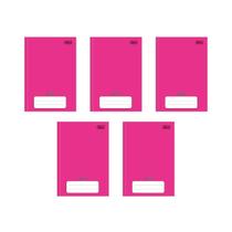 Kit com 5 Cadernos Brochura D+ Tilibra Rosa com 96 Folhas Pautadas Pequeno Escolar Aula Linha Kit com 5 Cadernos Brochura D+ Tilibra Rosa com 96 Folhas Pautadas Pequeno Escolar Aula Linha