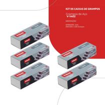 Kit com 5 Caixas de Grampos 5000 Unidades Vighs 25.000 Grampos Kit com 5 Caixas de Grampos 5000 Unidades Vighs 25.000 Grampos