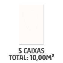 Kit com 5 Caixas Revestimentos Brilhante 32x45cm Caixa 2,00m² Branco