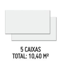 Kit com 5 Caixas Revestimentos Glacial Snow Brilhante 32x59cm Caixa 2,08m² Retificado Branco