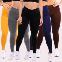 Kit com 5 calças Legging Peluciada