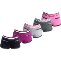 Kit com 5 Calcinha Short Algodão Penteado Mauí Kit com 5 Calcinha Short Algodão Penteado Mauí