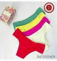 kit com 5 Calcinhas Bombom de Microfibra Cupcake - Diamantes Lingerie