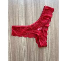 Kit com 5 Calcinhas em Renda Fio Dental Sexy Lingerie Feminina Sensual Moda Intima