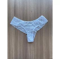Kit com 5 Calcinhas em Renda Fio Dental Sexy Lingerie Feminina Sensual Moda Intima