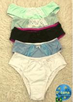 Kit com 5 calcinhas Lunabel coloridas