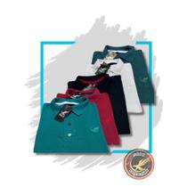 kit com 5 camisas gola polo piquet robles masculina P M G GG