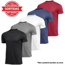 Kit com 5 Camiseta Dryfit Masculina Proteção UV Manga Curta