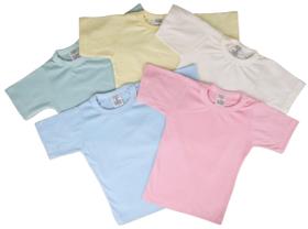 Kit Com 5 Camiseta Infantil Bebê Básica Lisa E Estampado Kit Com 5 Camiseta Infantil Bebê Básica Lisa E Estampado