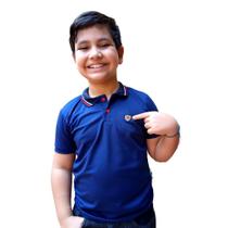 Kit com 5 Camisetas Gola Polo Infantil Entrega Rápida Camisa Infanto Juvenil 1 a 14 anos