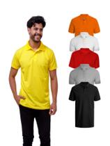 Kit Com 5 Camisetas Gola Polo Piquet 100% Poliéster Kit Com 5 Camisetas Gola Polo Piquet 100% Poliéster