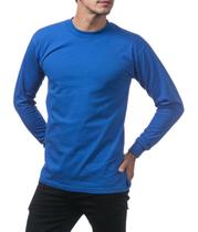 Kit Com 5 Camisetas Manga Longa Básica Lisa Camisa Blusa