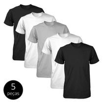 Kit com 5 Camisetas Masculina 100% Poliéster Colors - MS