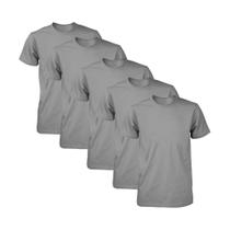 Kit com 5 Camisetas Masculina Dry Fit Part.B Chumbo