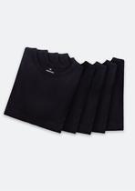 Kit Com 5 Camisetas Masculinas Básicas Slim