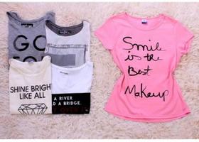 Kit com 5 camisetas tamanho GG