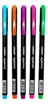 Kit Com 5 Caneta Colorida Ponta 0.7 Carbon Jocar Office