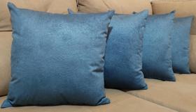 Kit Com 5 Capas De Almofadas Suede 60x60 Extra Grande Com Zíper Kit Com 5 Capas De Almofadas Suede 60x60 Extra Grande Com Zíper