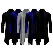 Kit com 5 Cardigans Masculino Top Alta Qualidade Slim Fitness Kit com 5 Cardigans Masculino Top Alta Qualidade Slim Fitness