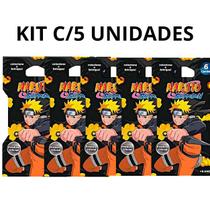 Kit Com 5 Cards Colecionáveis Naruto Shippuden Elka