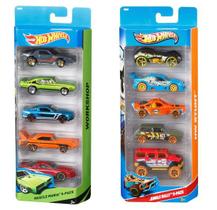 Kit com 5 Carrinhos Hot Wheels Sortidos