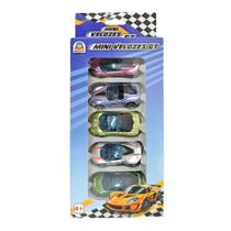 Kit Com 5 Carrinhos Sortidos Braskit