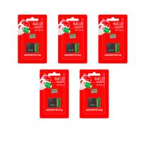 Kit com 5 cartão de memória 64gb masterdrive USB 2.0 Class 10 Kit com 5 cartão de memória 64gb masterdrive USB 2.0 Class 10
