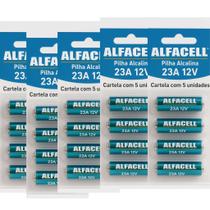 Kit Com 5 Cartela de Pilhas Bateria 23A 12V Total 25 Unidade Kit Com 5 Cartela de Pilhas Bateria 23A 12V Total 25 Unidade