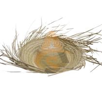 Kit com 5 chapeu de palha adulto natural desfiado junino Kit com 5 chapeu de palha adulto natural desfiado junino