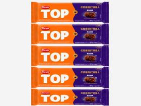 Kit com 5 Chocolate Cobertura Barra Top Blend 1,01kg para Confeitaria Fácil Derretimento Kit com 5 Chocolate Cobertura Barra Top Blend 1,01kg para Confeitaria Fácil Derretimento