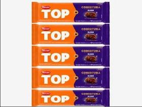 Kit com 5 Chocolate Cobertura Barra Top Blend 1,01kg para Confeitaria Fácil Derretimento Kit com 5 Chocolate Cobertura Barra Top Blend 1,01kg para Confeitaria Fácil Derretimento