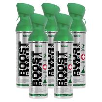 Kit com 5 Cilindros de Oxigênio Natural Boost Oxygen 10L - Auxílio Respiratório