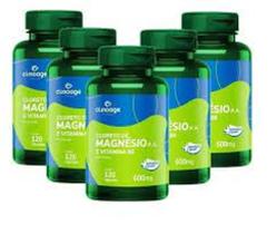 Kit com 5 cloreto de magnesio 120 capsulas clinoage Kit com 5 cloreto de magnesio 120 capsulas clinoage