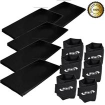 Kit Com 5 Colchonete + Kit Caneleira Peso 4Kg - 5Kg - 6Kg