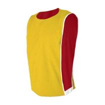 Kit com 5 Coletes Dupla Face TRB Amarelo e Vermelho