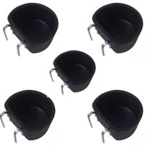 Kit com 5 Comedouros Abecel 6 litros com suporte