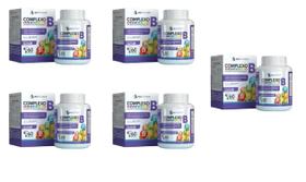 Kit com 5 Complexo B 60 Cáps 500mg Biocêutica Kit com 5 Complexo B 60 Cáps 500mg Biocêutica