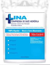 Kit com 5 Compressas Gaze Hidrófila Não Estéril 09 fios Lina c/ 300 unid.