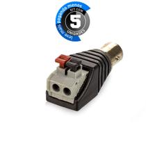Kit com 5 Conector Borne BNC de Pressão Fêmea
