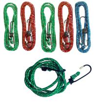 Kit com 5 Cordas Elástica Extensor De 92 A 122cm Corda para Bagageiro Carga Moto Bike Bicicleta Caçamba Kit com 5 Cordas Elástica Extensor De 92 A 122cm Corda para Bagageiro Carga Moto Bike Bicicleta Caçamba