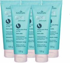 Kit Com 5 Creme Para Afinar os Pés com Uréia Spa 120g Sofisticatto